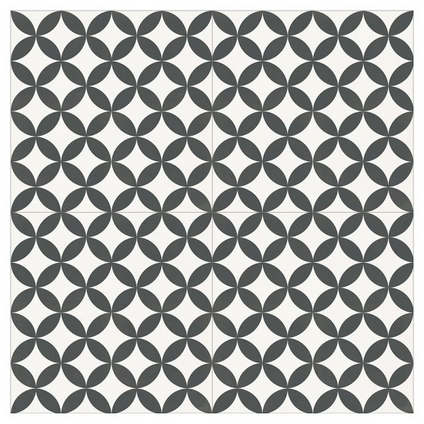 אריח פורצלן במראה מצוייר מסדרת OMAMI מידה 33/33 גוון FLOWER בגימור נגד החלקהR11