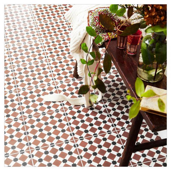 אריח פורצלן במראה מצוייר מסדרת HENLEY מידה 45/45 גימור נגד החלקהR10