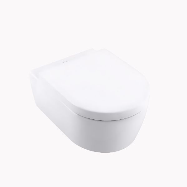 אסלה תלויה מסדרת AVENTO כולל מושב מקורי בגוון לבן מט