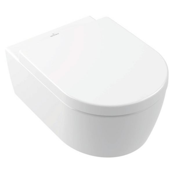 אסלה תלויה מסדרת AVENTO כולל מושב מקורי בגוון לבן מט