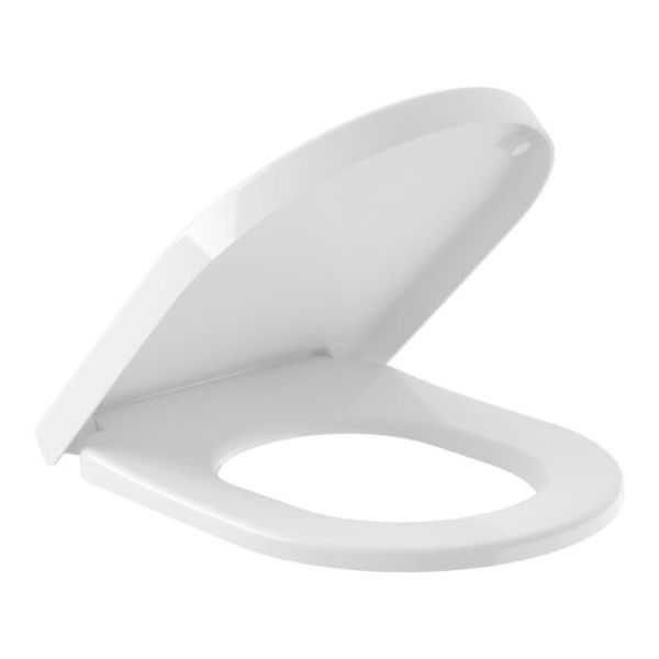 מושב אסלה פנאומטי נשלף מסדרת Avento לבן מט