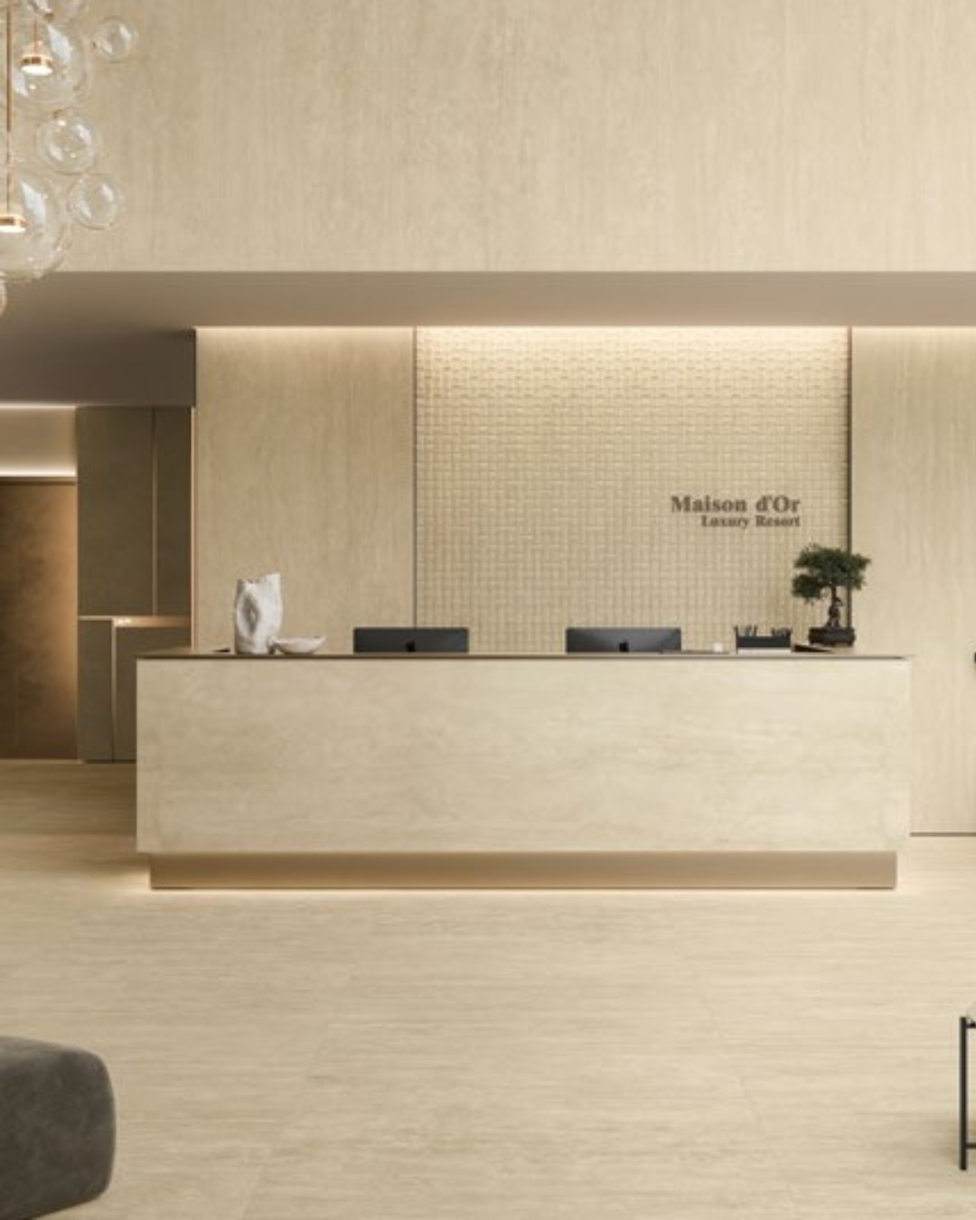 קולקציית  NAVONA מתוך MARVEL T של Atlas Concorde בגוון SAND